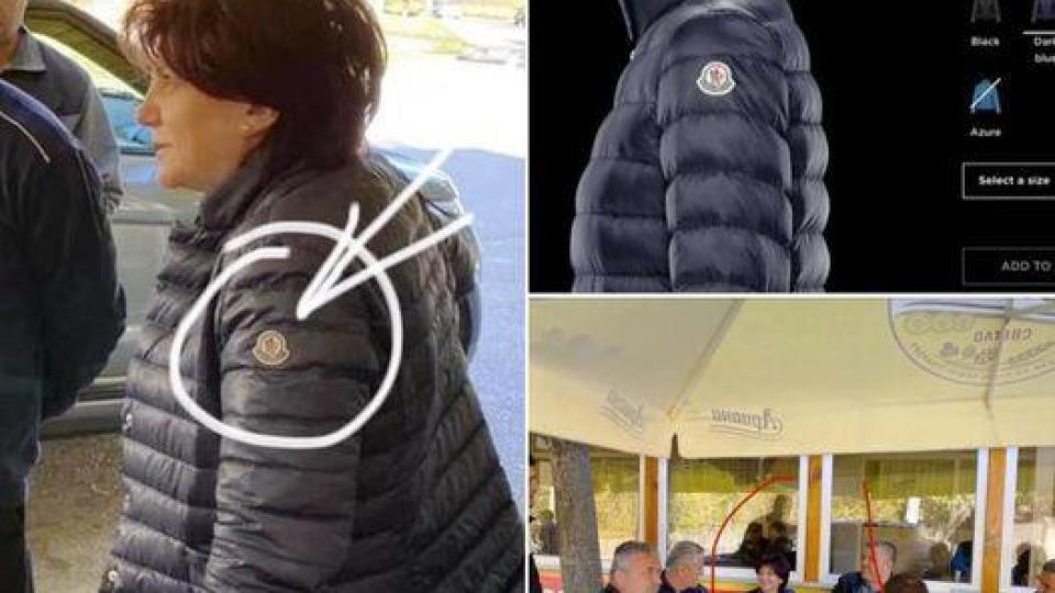 В ГЕРБ не крадат, направо грабят: ПКП Караянчева се фръцка с яке Moncler за 2100 лева, знае ли колко пенсии са това? (СНИМКА)